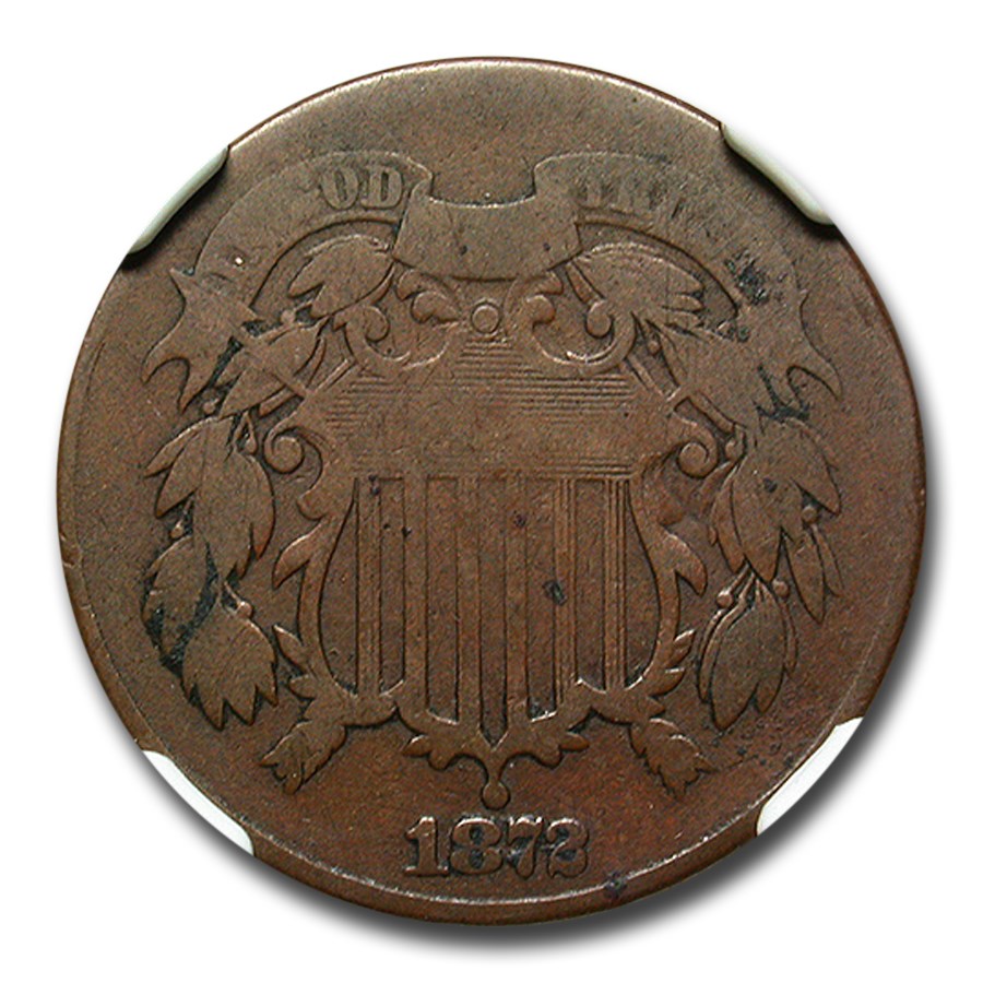1872 Two Cent Piece Good-6 NGC (Brown)
