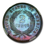 1872 Two Cent Piece PF-67 NGC (Brown)