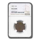 1872 Two Cent Piece VF-25 NGC (Brown)