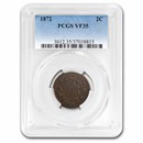 1872 Two Cent Piece VF-35 PCGS