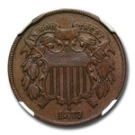 1872 Two Cent Piece XF-40 NGC (Brown)