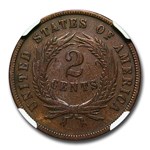 1872 Two Cent Piece XF-40 NGC (Brown)