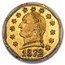 1872 Washington Head Octagonal 25¢ Gold MS-63 PCGS (BG-722)