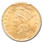 1873 $1 Indian Head Gold MS-64 PCGS (Open 3)
