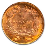 1873 $1 Liberty Head Gold MS-63 NGC (Open 3)