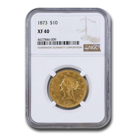 1873 $10 Liberty Gold Eagle XF-40 NGC 1873 $10 Liberty Gold Eagle XF-40 NGC