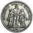 1873-1878 France Silver 5 Francs Hercules Avg Circ