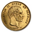 1873-1900 Denmark Gold 20 Kroner Christian IX Avg Circ