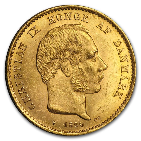 1873-1900 Denmark Gold 20 Kroner Christian IX BU 1873-1900 Denmark Gold 20 Kroner Christian IX BU