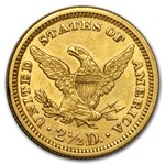 1873 $2.50 Liberty Gold Quarter Eagle Closed 3 AU