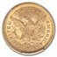 1873 $2.50 Liberty Gold Quarter Eagle Closed 3 MS-62 PCGS