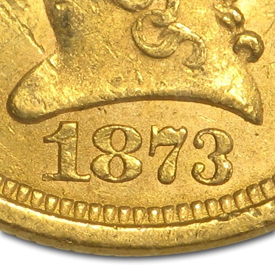 Buy 1873 $2.50 Liberty Gold Quarter Eagle MS-61 PCGS (Open 3) | APMEX