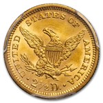 1873 $2.50 Liberty Gold Quarter Eagle Open 3 MS-63 PCGS