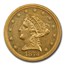 1873 $2.50 Liberty Gold Quarter Eagle PR-58 PCGS (Closed 3)