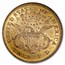 1873 $20 Liberty Gold Double Eagle Closed 3 AU-58 NGC CAC