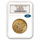1873 $20 Liberty Gold Double Eagle Closed 3 AU-58 NGC CAC
