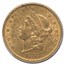 1873 $20 Liberty Gold Double Eagle Open 3 AU-50 PCGS