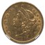 1873 $20 Liberty Gold Double Eagle Open 3 AU-53 NGC