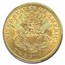 1873 $20 Liberty Gold Double Eagle Open 3 AU-58 PCGS