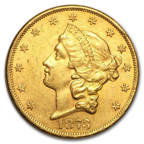 1873 $20 Liberty Gold Double Eagle Open 3 AU 1873 $20 Liberty Gold Double Eagle Open 3 AU