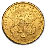 1873 $20 Liberty Gold Double Eagle Open 3 AU