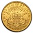 1873 $20 Liberty Gold Double Eagle Open 3 AU