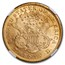 1873 $20 Liberty Gold Double Eagle Open 3 MS-61 NGC