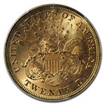1873 $20 Liberty Gold Double Eagle Open 3 MS-62 PCGS