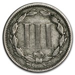 1873 3 Cent Nickel Closed 3 VF