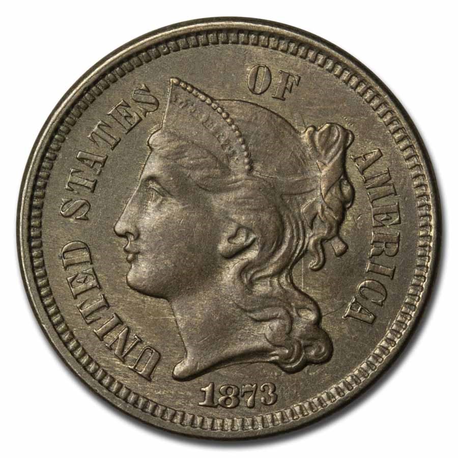 Buy 1873 3 Cent Nickel Open 3 BU APMEX