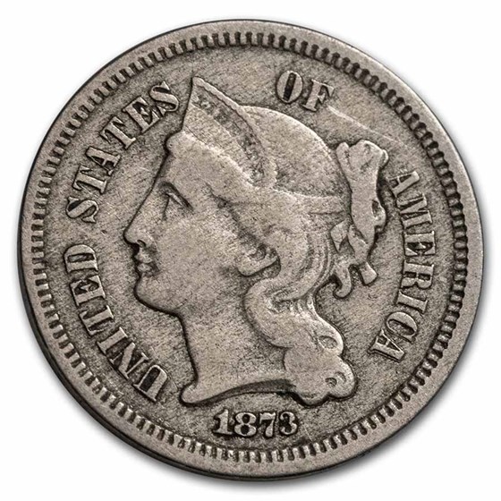 1873 3 Cent Nickel Open 3 VF 1873 3 Cent Nickel Open 3 VF