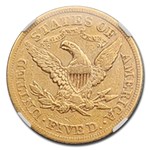 1873 $5 Liberty Gold Half Eagle AU-53 NGC