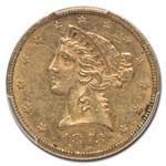 1873 $5 Liberty Gold Half Eagle AU-55 PCGS (Open 3)