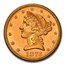 1873 $5 Liberty Gold Half Eagle MS-66 NGC (Closed 3)