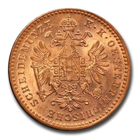 1873-A Austria Kreuzer MS-66 PCGS (Red/Brown)