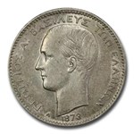 1873-A Greece Silver Drachma AU-55 PCGS