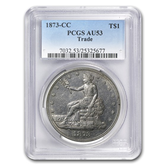 1873-CC Trade Dollar AU-53 PCGS 1873-CC Trade Dollar AU-53 PCGS