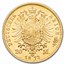 1873 D German States Bavaria Gold 20 Marks Louis II BU
