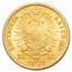 1873 E German States Saxony Gold 20 Marks John I BU