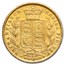 1873 Great Britain Gold Sovereign Victoria Shield AU