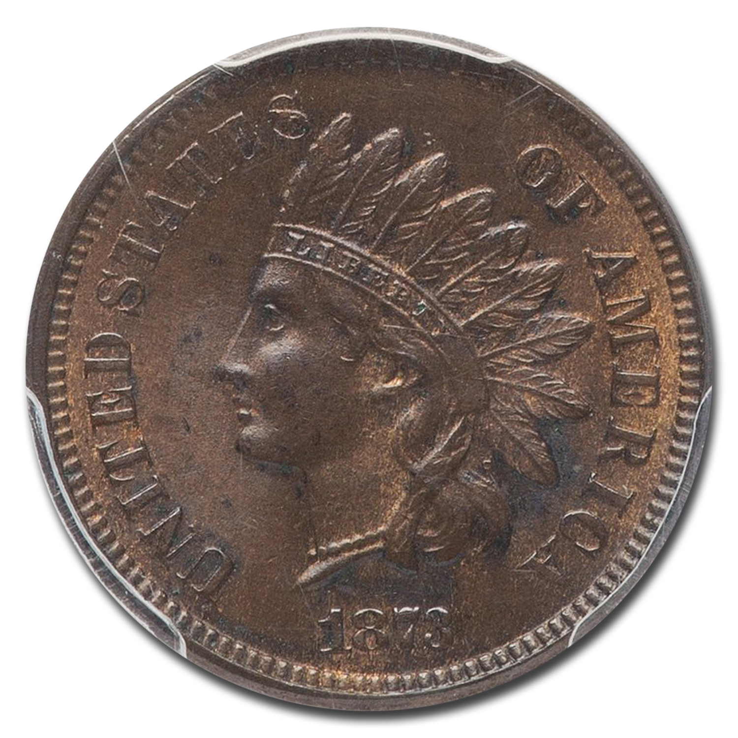 1873 (None) Phil Indian Head Penny Open 3 Value | BN - APMEX