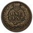 1873 Indian Head Cent Open 3 VG