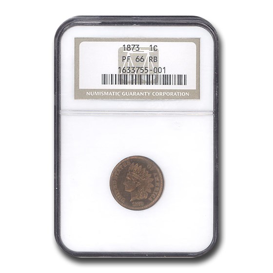 1873 Indian Head Cent PF-66 NGC (Red/Brown) 1873 Indian Head Cent PF-66 NGC (Red/Brown)