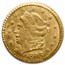 1873 Liberty Round 25 Cent Gold MS-63 PCGS (BG-817)