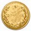 1873 Liberty Round 25 Cent Gold MS-63 PCGS (BG-817)