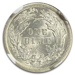 1873 Liberty Seated Dime MS-64 NGC (Arrows)