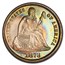 1873 Liberty Seated Dime PR-67 Cameo PCGS (No Arrows, Closed 3)