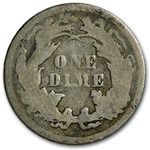 1873 Liberty Seated Dime w/Arrows VG