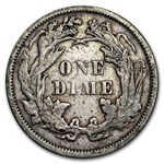 1873 Liberty Seated Dime w/Arrows XF