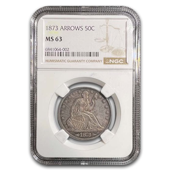 1873 Liberty Seated Half Dollar MS-63 NGC 1873 Liberty Seated Half Dollar MS-63 NGC